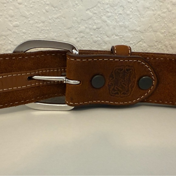 Tony Lama Laced Edge Horsehair Ribbon Western Leather Belt - Picture 8 of 12